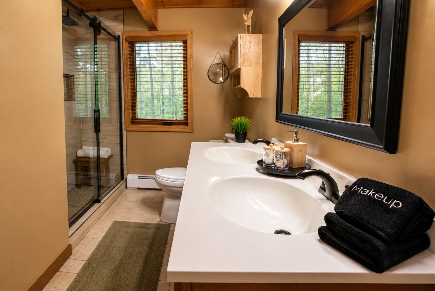 Downstairs bathroom walk-in shower